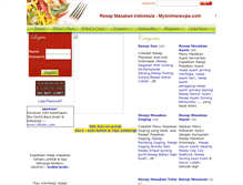 Tablet Screenshot of myonlinerecipe.com